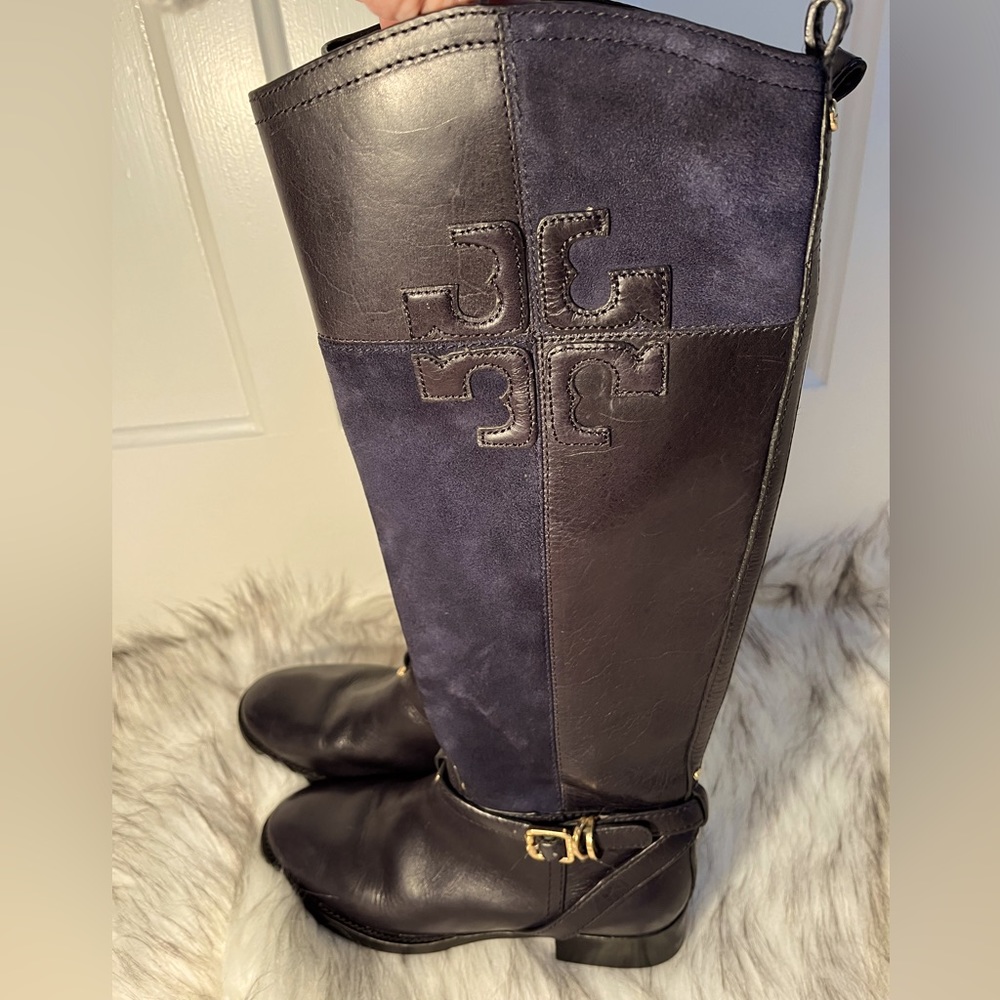 Tory Burch Lizzie Leather/Suede Boots